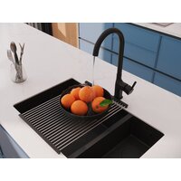 Смеситель Cersanit Elio однорычажный 68261 (черный) - Превью изображения №12 — Интернет-магазин Time-Shop