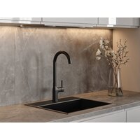 Смеситель Cersanit Elio однорычажный 68261 (черный) - Превью изображения №8 — Интернет-магазин Time-Shop