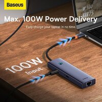 Док-станция Baseus Flite Series 7-Port Hub B00052805813-00 - Превью изображения №6 — Интернет-магазин Time-Shop