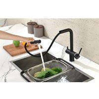 Смеситель Paulmark Serpentine Se213222-418 (черный/черный металлик) - Превью изображения №4 — Интернет-магазин Time-Shop