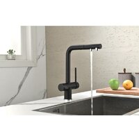 Смеситель Paulmark Serpentine Se213222-418 (черный/черный металлик) - Превью изображения №6 — Интернет-магазин Time-Shop