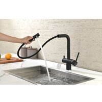 Смеситель Paulmark Serpentine Se213222-418 (черный/черный металлик) - Превью изображения №5 — Интернет-магазин Time-Shop