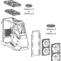 Корпус Thermaltake AH T200 Snow CA-1R4-00S6WN-00 - Превью изображения №12 — Интернет-магазин Time-Shop