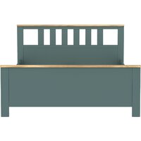 Кровать Mio Tesoro Сага 160x200 2.08.04.070.16 (темно-бирюзовый/ясень) - Превью изображения №2 — Интернет-магазин Time-Shop