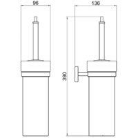 Ершик для унитаза Aquatek Бетта AQ4610MB (черный матовый) - Превью изображения №5 — Интернет-магазин Time-Shop