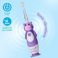 Электрическая зубная щетка Brush-Baby WildOnes Hippo - Превью изображения №7 — Интернет-магазин Time-Shop