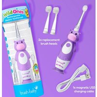 Электрическая зубная щетка Brush-Baby WildOnes Hippo - Превью изображения №10 — Интернет-магазин Time-Shop