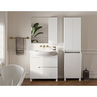  Belux Шкаф Неаполь П 50 К (1, белый глянцевый) - Превью изображения №4 — Интернет-магазин Time-Shop