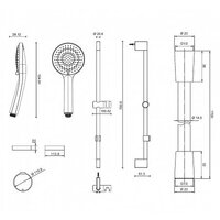 Душевой гарнитур  Jacob Delafon Elite E32910-CP - Превью изображения №2 — Интернет-магазин Time-Shop
