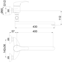 Смеситель Rubineta P-12/C STAR (40) [P22K01] - Превью изображения №2 — Интернет-магазин Time-Shop