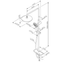 Душевая система  AM.PM Like F0780222 - Превью изображения №2 — Интернет-магазин Time-Shop