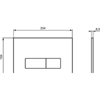 Панель смыва Ideal Standard ProSys Oleas M2 (хром) R0121AA - Превью изображения №3 — Интернет-магазин Time-Shop