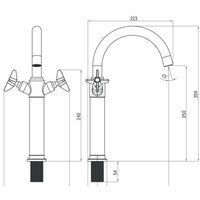 Смеситель Deante Temisto Nero BQT N25D - Превью изображения №5 — Интернет-магазин Time-Shop