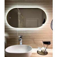 Зеркало EMZE Led с подсветкой и УФ-окантовкой 50x100 LED.UV.50.100.AUR (золото) - Превью изображения №2 — Интернет-магазин Time-Shop