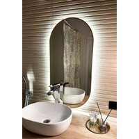 Зеркало EMZE Led с подсветкой и УФ-окантовкой 50x100 LED.UV.50.100.AUR (золото) - Превью изображения №4 — Интернет-магазин Time-Shop