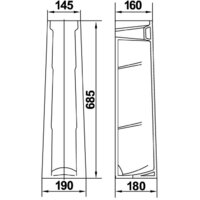 Умывальник Керамин Сканди 60 (с пьедесталом) - Превью изображения №7 — Интернет-магазин Time-Shop