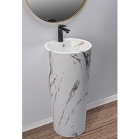 Умывальник Rea Blanka (матовый камень) - Превью изображения №5 — Интернет-магазин Time-Shop