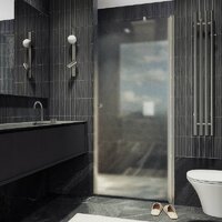 Душевая дверь MaybahGlass 198x60 MGD-802-5 (сатин стекло/хром матовый) - Превью изображения №4 — Интернет-магазин Time-Shop