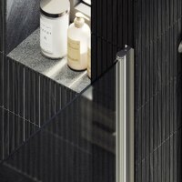 Душевая дверь MaybahGlass 198x60 MGD-802-5 (сатин стекло/хром матовый) - Превью изображения №2 — Интернет-магазин Time-Shop