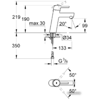 Смеситель Grohe Concetto 23451001 - Превью изображения №2 — Интернет-магазин Time-Shop