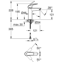Смеситель Grohe Eurosmart 23324003 - Превью изображения №4 — Интернет-магазин Time-Shop