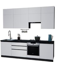 ВерсоМебель Эко Премиум 2.6 (белый фасадный/ст. тунис)