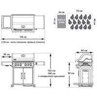 Газовый гриль для дачи Napoleon Rogue-525 SE - Превью изображения №14 — Интернет-магазин Time-Shop