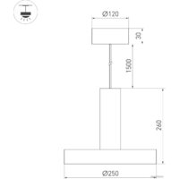 Люстра средней высоты Arlight SP-ERIC-R250-8W Warm3000 035924 - Превью изображения №5 — Интернет-магазин Time-Shop