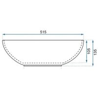 Умывальник Rea Pearl U0696 - Превью изображения №6 — Интернет-магазин Time-Shop