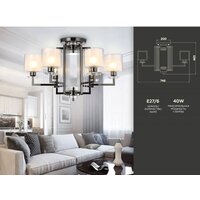 Люстра средней высоты Ambrella light TR TR4422 - Превью изображения №3 — Интернет-магазин Time-Shop