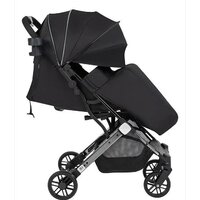 Коляска прогулочная «книга» Farfello Comfy Go Comfort CG-301 (абсолютно черный) - Превью изображения №2 — Интернет-магазин Time-Shop