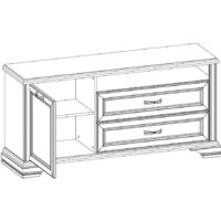 Тумба Anrex Monako RTV 1D2SN (сосна винтаж/дуб анкона) - Превью изображения №7 — Интернет-магазин Time-Shop