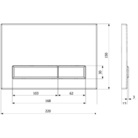 Панель смыва Lavinia Boho Relfix 380501MB (матовый черный) - Превью изображения №2 — Интернет-магазин Time-Shop