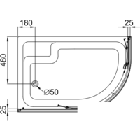 Душевой уголок Triton Коралл В1 120x80 L (мозаика) - Превью изображения №5 — Интернет-магазин Time-Shop