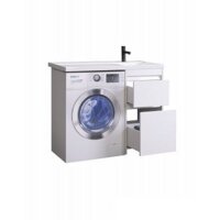  Belux Тумба под умывальник Ока Н 44-02 (1, белый глянец) - Превью изображения №2 — Интернет-магазин Time-Shop