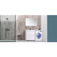  Belux Тумба под умывальник Ока Н 44-02 (1, белый глянец) - Превью изображения №5 — Интернет-магазин Time-Shop