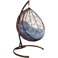 M-Group Капля 11020209 (коричневый ротанг/серая подушка)