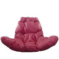 Подвесное кресло M-Group Капля Люкс 11030402 (черный ротанг/бордовая подушка) - Превью изображения №4 — Интернет-магазин Time-Shop