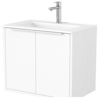 Дабер Тумба под умывальник 018 WeltWasser Deilbach 7517-60 Т18.6W.0.5Б (белый древесный/ручка белая)