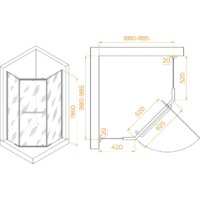Душевой уголок RGW PA-091B 35089190-14 - Превью изображения №2 — Интернет-магазин Time-Shop