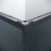 Душевая дверь Grossman Galaxy 90x195 1/2.K33.01.90.21.10 (черный матовый/тонированное стекло) - Превью изображения №6 — Интернет-магазин Time-Shop