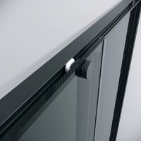 Душевая дверь Grossman Galaxy 90x195 1/2.K33.01.90.21.10 (черный матовый/тонированное стекло) - Превью изображения №5 — Интернет-магазин Time-Shop