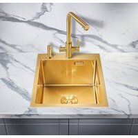 Кухонная мойка Milacio Denia 41 Steel MC.77468 (золотой) - Превью изображения №3 — Интернет-магазин Time-Shop