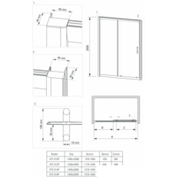 Душевая дверь Deante Cynia 100 KTC 010P - Превью изображения №3 — Интернет-магазин Time-Shop