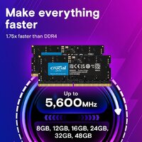 Оперативная память Crucial 48ГБ DDR5 SODIMM 5600 МГц CT48G56C46S5 - Превью изображения №3 — Интернет-магазин Time-Shop