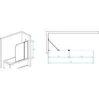 Стеклянная шторка для ванны RGW SC-011 1200 351101112-11 - Превью изображения №3 — Интернет-магазин Time-Shop