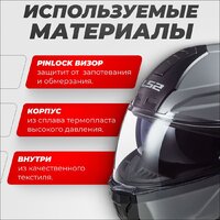 Мотошлем LS2 FF902 Scope Nardo (S, серый) - Превью изображения №2 — Интернет-магазин Time-Shop