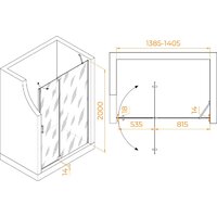 Душевая дверь RGW HO-014Gr 350601414-210 - Превью изображения №5 — Интернет-магазин Time-Shop