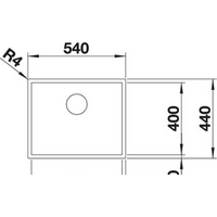 Кухонная мойка Blanco Zerox 500-IF Dark Steel 526245 (без клапана-автомата) - Превью изображения №4 — Интернет-магазин Time-Shop