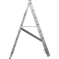 Лестница-стремянка Новая высота NV 223 алюминиевая трёхсекционная 3x8 ступеней - Превью изображения №4 — Интернет-магазин Time-Shop